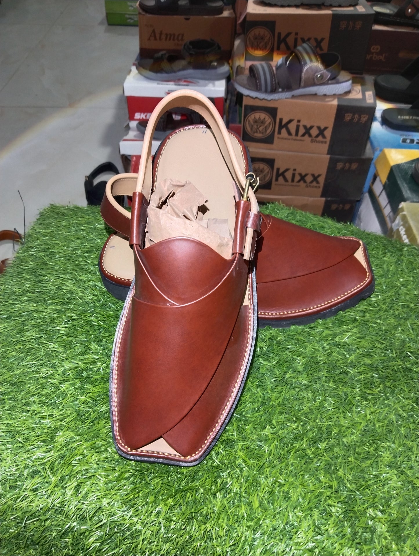 Charsada Chappal Brown - Double Soft Sole