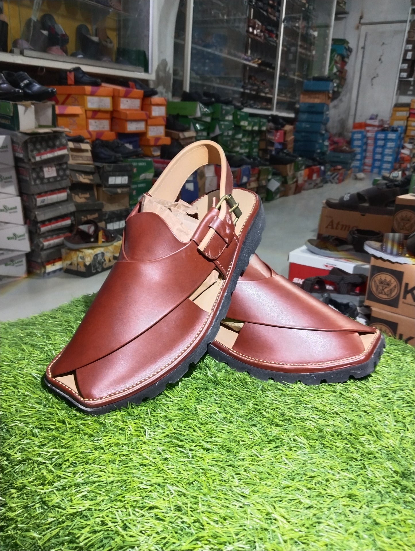 Charsada Chappal Brown - Double Soft Sole