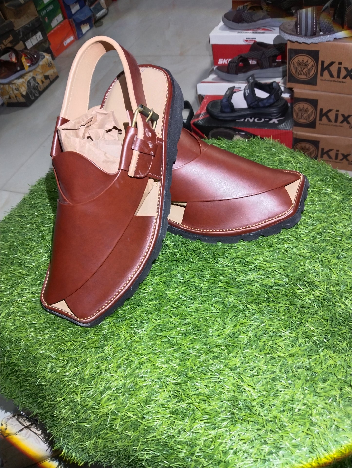 Charsada Chappal Brown - Double Soft Sole