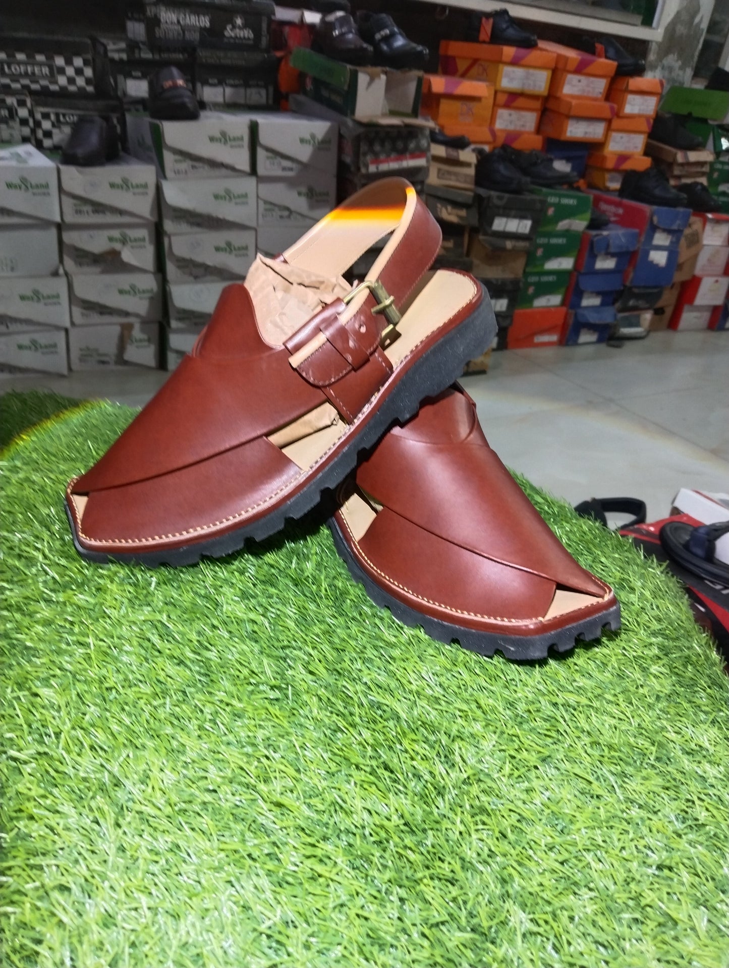 Charsada Chappal Brown - Double Soft Sole